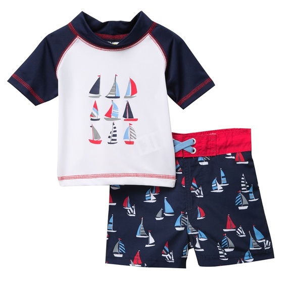 mick mack Other - MICK MACK Rashguard & Trunks Swim Set Bathing Suit